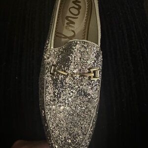 Sam Edelman Lorraine gold Glitter Loafers, gently used